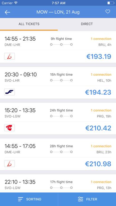 City.Travel  Cheap Flights App screenshot #2