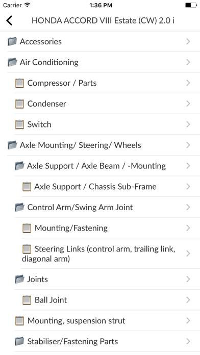 Car Parts for Honda Uygulama ekran görüntüsü #5