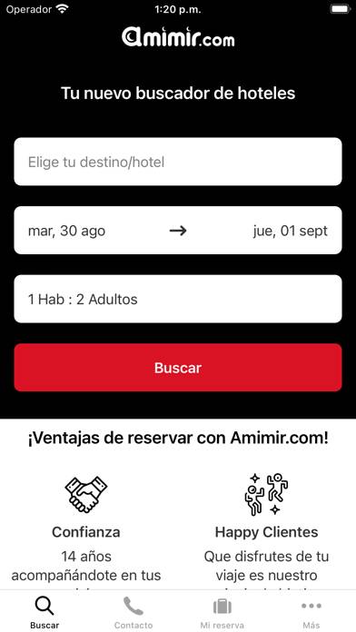 Amimir - Hotel Deal Searcher captura de pantalla