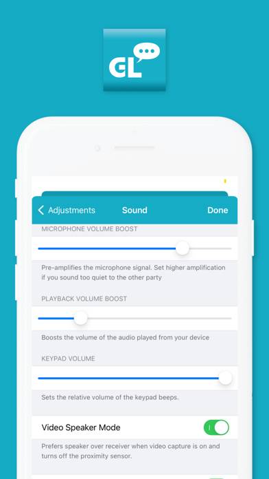 GLTalk App-Screenshot