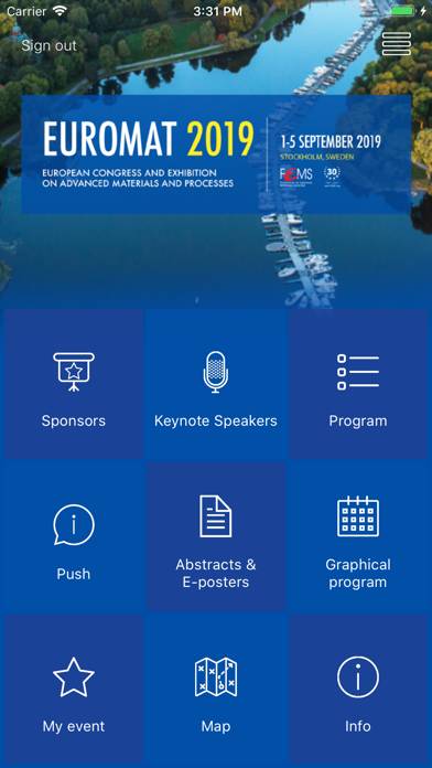 Invajo Conference & Events App skärmdump
