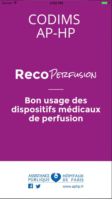 Reco Perfusion AP-HP capture d'écran