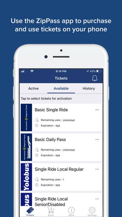 ZipPass App screenshot