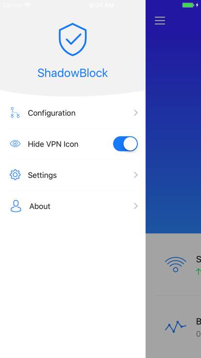 ShadowBlock App-Screenshot