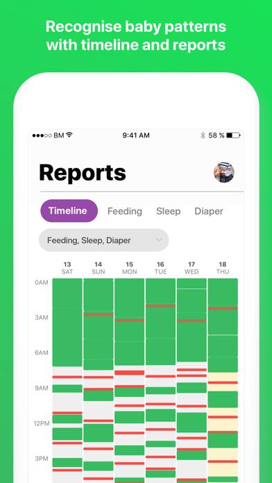 Baby Manager Feed Tracker Captura de pantalla de la aplicación #3