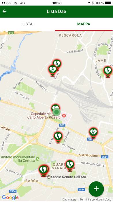 DAE RespondER Schermata dell'app