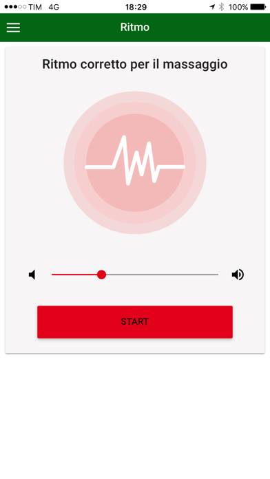DAE RespondER Schermata dell'app