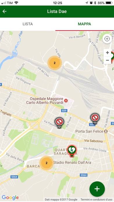 DAE RespondER Schermata dell'app