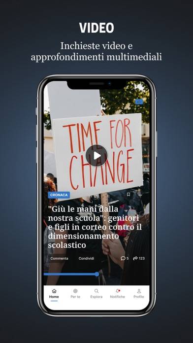 QuiComo Schermata dell'app