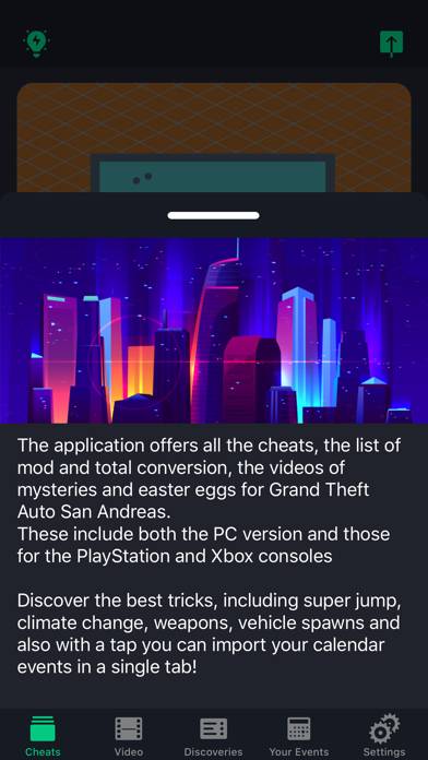 Unofficial Guide GTA SA Cheats Schermata dell'app #3