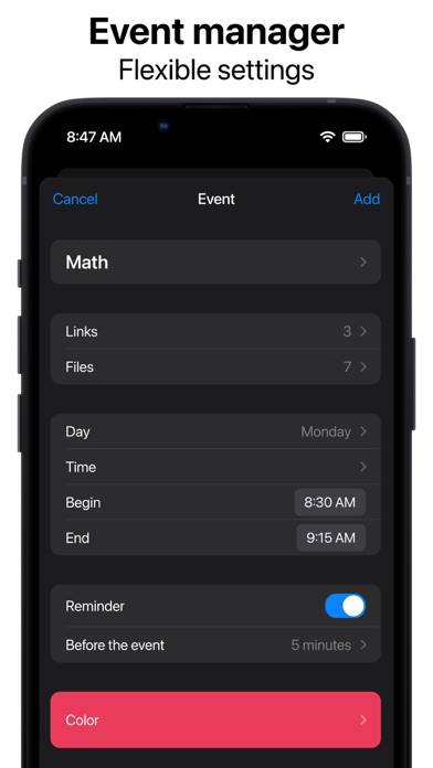 Smart Timetable Captura de pantalla de la aplicación #6