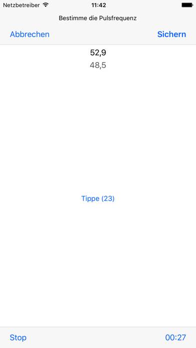 Vital-check App-Screenshot