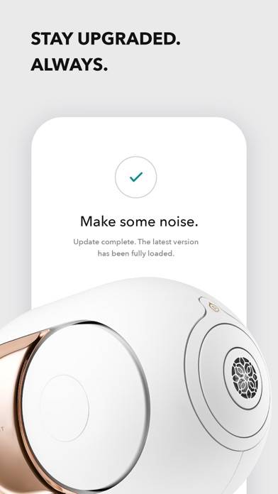 Devialet Capture d'écran de l'application