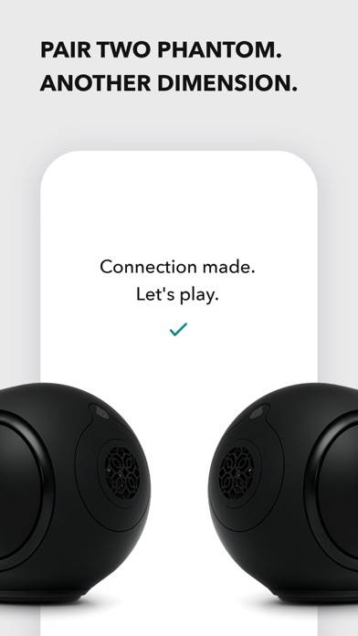 Devialet Capture d'écran de l'application