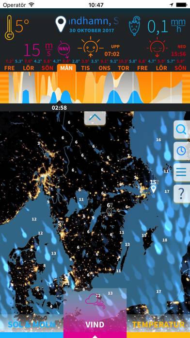 Solklart: med väder från SMHI App skärmdump
