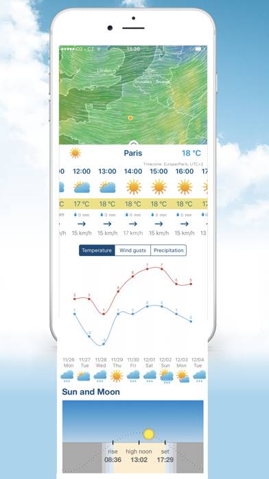 Ventusky: Weather Maps & Radar Uygulama ekran görüntüsü #2