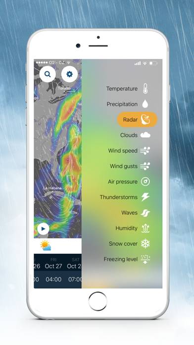 Ventusky: Weather Maps & Radar Uygulama ekran görüntüsü #3