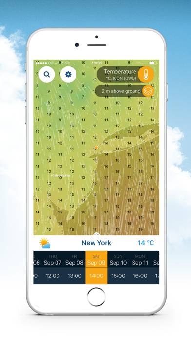 Ventusky: Weather Maps & Radar Uygulama ekran görüntüsü #4