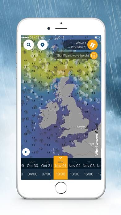 Ventusky: Weather Maps & Radar Uygulama ekran görüntüsü #5