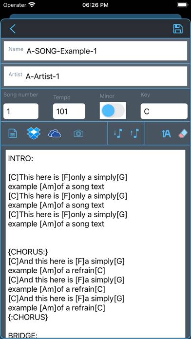 Song TextBook App screenshot