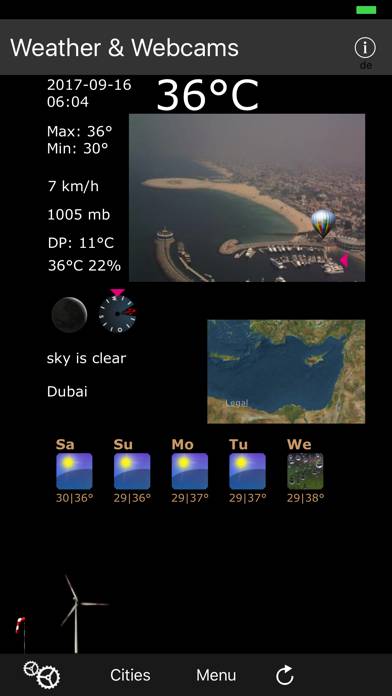 Weather & Webcams App screenshot #1
