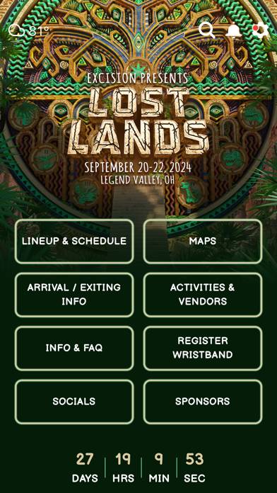 Lost Lands Festival App App screenshot