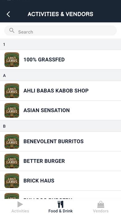 Lost Lands Festival App App screenshot