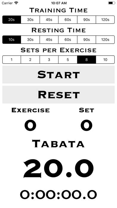 HIITCounter Capture d'écran de l'application