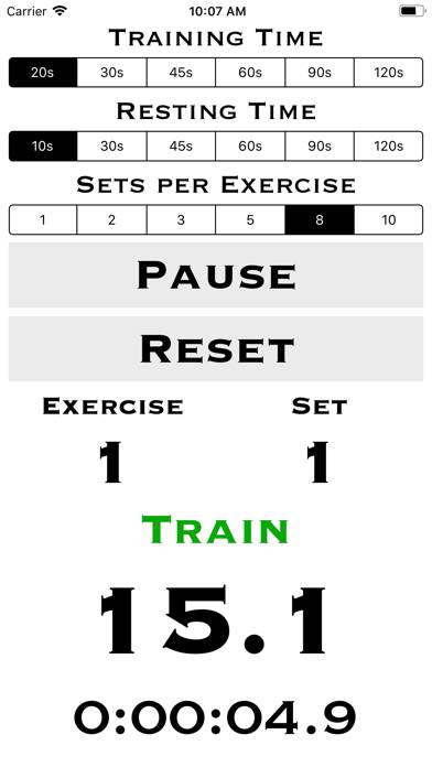 HIITCounter Capture d'écran de l'application