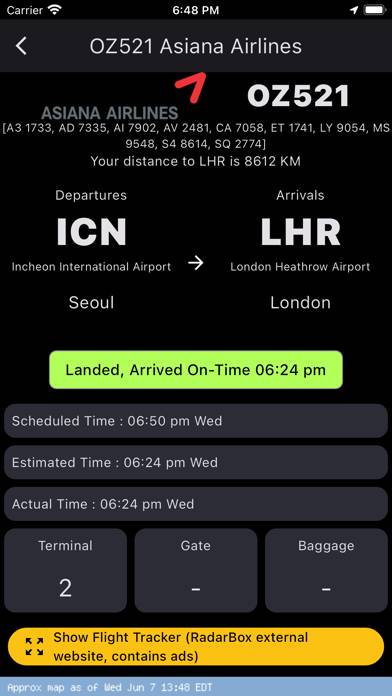 Flight Info Pro: FlightBoard Capture d'écran de l'application #2