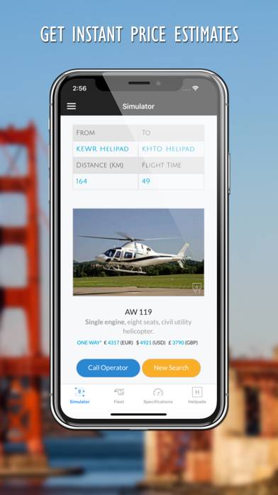 Helicopter Charter App-Screenshot #3