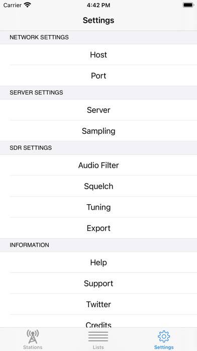 SDR Receiver Captura de pantalla de la aplicación #4