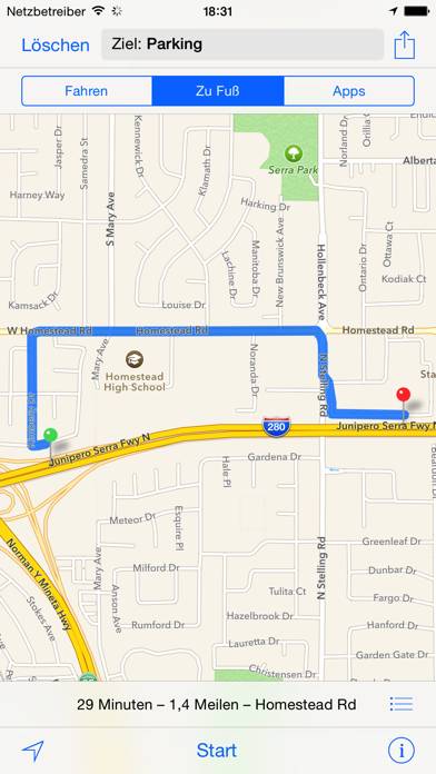Parken & Finden App-Screenshot
