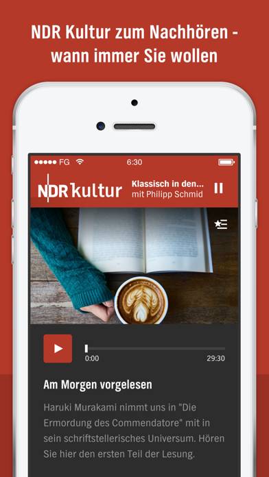 NDR Kultur Radio App-Screenshot