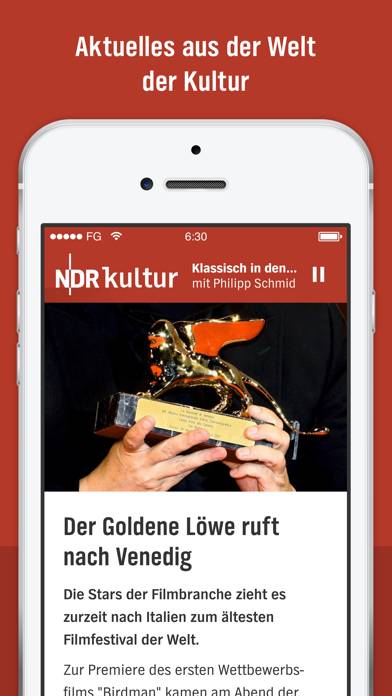 NDR Kultur Radio App-Screenshot