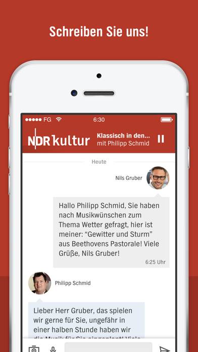 NDR Kultur Radio App-Screenshot