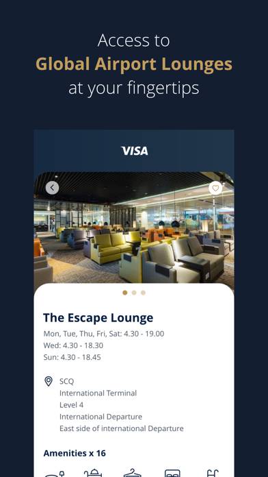 Visa Airport Companion Captura de pantalla de la aplicación #2