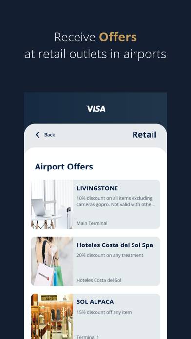 Visa Airport Companion Captura de pantalla de la aplicación #4