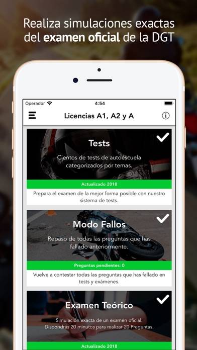 Licencia de Motos Captura de pantalla de la aplicación #3