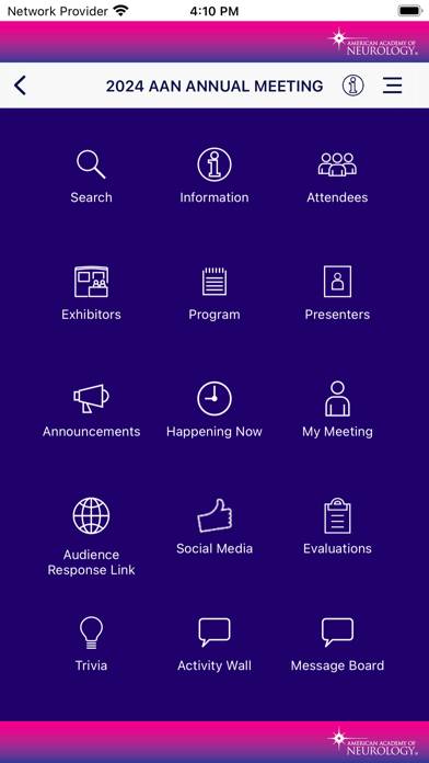 AAN Conferences App screenshot #2