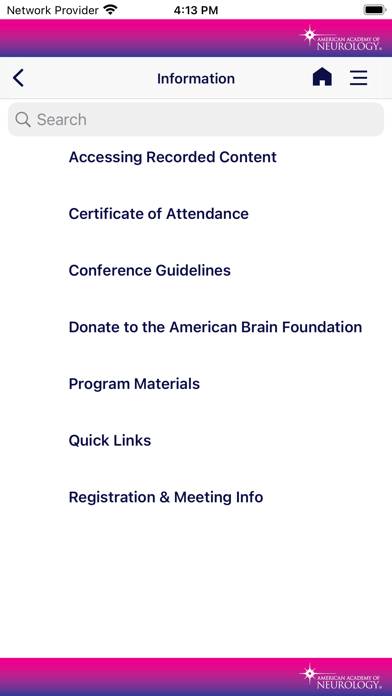 AAN Conferences App screenshot #4