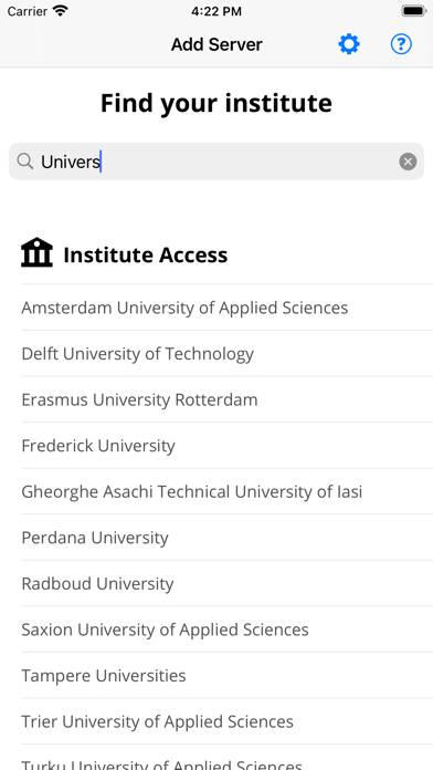 eduVPN client Bildschirmfoto