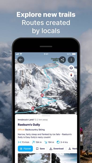 FATMAP: Ski, Hike & Trail Maps Uygulama ekran görüntüsü #4