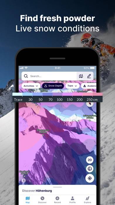 FATMAP: Ski, Hike & Trail Maps App skärmdump #6