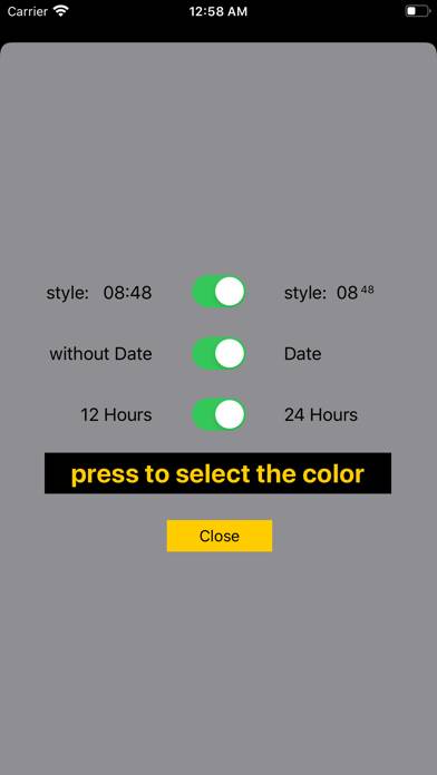 Time Display App-Screenshot