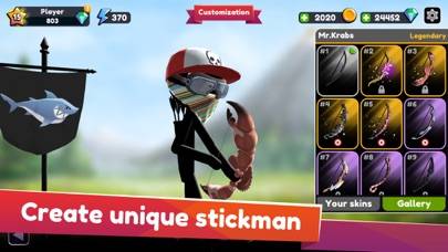 Stickman Archer Online: PvP Uygulama ekran görüntüsü #2