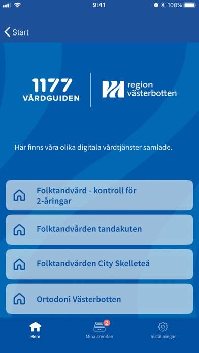 Mottagning Region Västerbotten App screenshot #2
