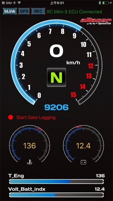 ARacerSmart App screenshot