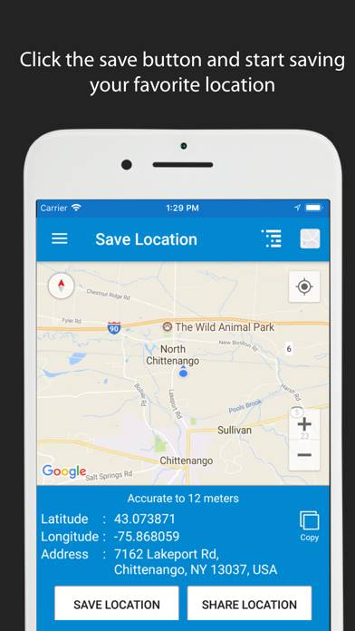 Save Location GPS Uygulama ekran görüntüsü #1