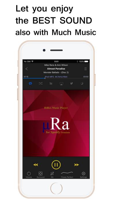 MyuRa HiRes Audio Player App-Screenshot #1
